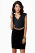 Here Noir There Black Belted Dress