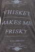 Kill Brand Whiskey Frisky Grey Tee