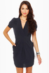 Deep Water Navy Blue Dress