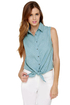 Small Town Girl Polka Dot Denim Shirt