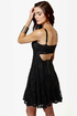Lucca Couture All's Flare Black Lace Dress