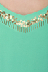 Lucca Couture Embellish-ous Mint Green Romper