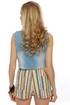 Lucca Couture Panaderia Striped Shorts