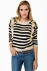 Lucca Couture Knits End Striped Sweater