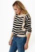 Lucca Couture Knits End Striped Sweater