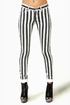Lucca Couture Escape from Alcatraz Striped Skinny Jeans