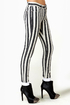 Lucca Couture Escape from Alcatraz Striped Skinny Jeans
