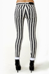 Lucca Couture Escape from Alcatraz Striped Skinny Jeans