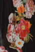 Weather Patterns Black Floral Print Silk Maxi Dress
