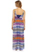 Weather Patterns Purple Print Silk Maxi Dress