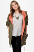 In a Cinch Olive Green Hooded Jacket