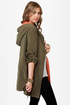 In a Cinch Olive Green Hooded Jacket