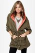 In a Cinch Olive Green Hooded Jacket