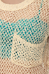 Net-amorphosis Cream Sweater Top