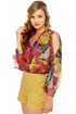 Perfect Palette Silk Print Top