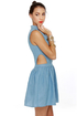 Work It Girl Blue Chambray Dress
