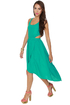 Scarlet Begonias Teal Dress