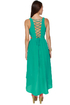 Scarlet Begonias Teal Dress