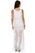 Circle Circle Hot Hot White Lace Maxi Dress