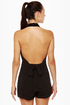 Very Veronica Black Halter Romper