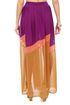 Purple Mountains Majesty Color Block Slit Skirt