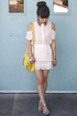Your True Collars Shine Beaded Cream Top