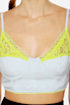 Hang Ten Neon-Trimmed Bustier Top