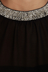 Post Meridian Beaded Black Top