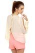 Post Meridian Beaded Cream Top