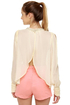 Post Meridian Beaded Cream Top