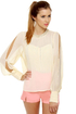Post Meridian Beaded Cream Top