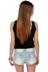 Mink Pink Trailer Park Slashed Jean Shorts