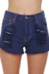 Mink Pink Slasher Flick Dark Blue Cutoff Jean Shorts
