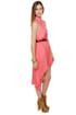 Mink Pink First Love Coral Shirt Dress