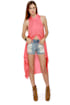 Mink Pink First Love Coral Shirt Dress