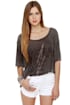 Mink Pink Slasher Flick White Cutoff Jean Shorts