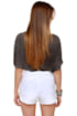 Mink Pink Slasher Flick White Cutoff Jean Shorts