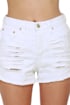 Mink Pink Slasher Flick White Cutoff Jean Shorts