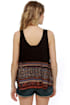 Somedays Lovin' Nostalgic Boarder Black Print Tank Top