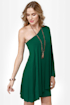 Leaves of Sass Dark Green Dress