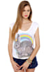 Local Celebrity Rainbow Bunny Muscle Tee