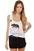 Local Celebrity Local Bear White Crop Top