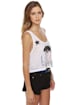 Local Celebrity Local Bear White Crop Top
