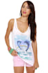 Local Celebrity Dolphin Jump White Tank Top