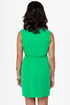 Chip Off the Gold Block Belted Green Dress