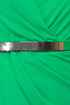 Chip Off the Gold Block Belted Green Dress