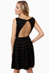 Flapper Keeper Backless Black Dress