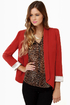 Make It a Date Rust Red Blazer