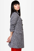 Streetcar Chic Black and White Jacquard Coat