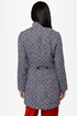 Streetcar Chic Black and White Jacquard Coat
